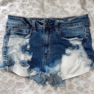 American Eagle Hi Rise Shortie Shorts